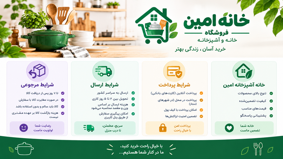 شرایط پرداخت، ارسال و مرجوعی