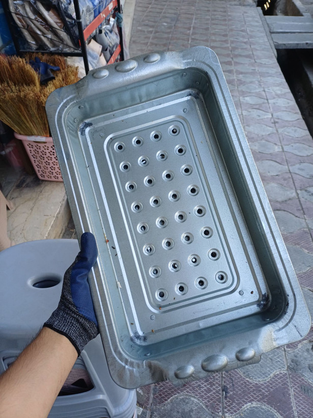 منقل پرسی بزرگ و کوچک گالوانیزه