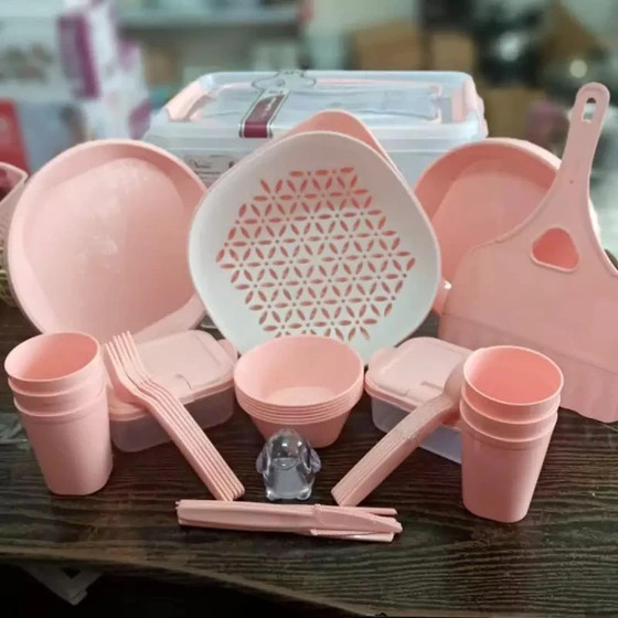 سرویس ظروف مسافرتی ۵۵ پارچه مدل دیبا ونوس