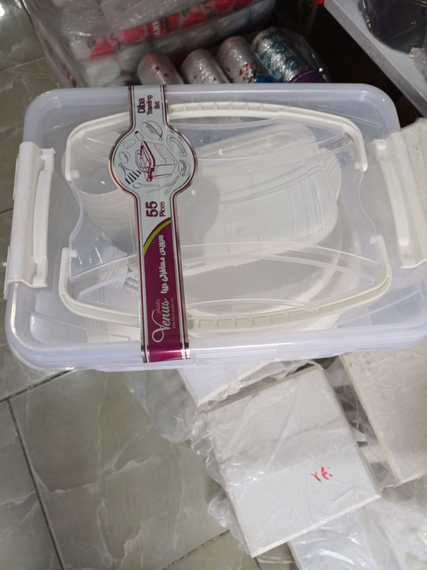 سرویس ظروف مسافرتی ۵۵ پارچه مدل دیبا ونوس